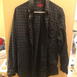 Plaid button down